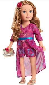lot 41937 image: Just Play Journey Girls 18-Inch Mikaella Hand Painted Doll with Strawberry-Blonde Hair and Blue Eyes, Amazon Exclusive