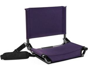 lot 41947 image: Cascade Mountain Tech Stadium Seat - Lightweight, Portable Folding Chair for Bleachers and Benches - Purple, 17