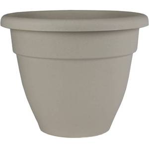 lot 58884 image: Set of 3 - 12 Round Plastic Caribbean Planter - The HC Companies 12.75x12.75x10.13 in Cottage Stone Color