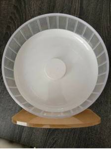 lot 72595 image: Niteangel Super-Silent Hamster Exercise Wheels - Quiet Spinner Hamster Running Wheels with Adjustable Stand for Hamsters Gerbils Mice Or Other Small Animals (M, Transparent)