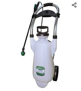lot 72704 image: Scotts Wheeled Sprayer Pump, 3 Gallon, 3-Gallon, Manual Cart
