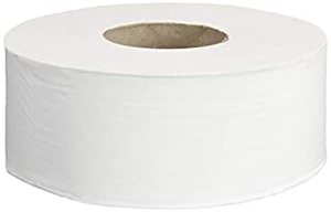 lot 72710 image: AmazonCommercial 2-Ply White 9 Jumbo Roll Toilet PaperBath TissueBulk for BusinessSeptic SafeCompatible with Universal DispensersFSC Certified1000 Feet per Roll (12 Rolls) (B07KX191SD)
