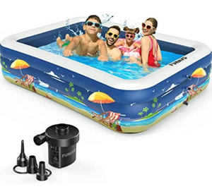 lot 59344 image: FUNAVO Inflatable Swimming Pool (100 X 71 X 22)