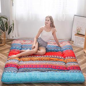 lot 59394 image: Bohemian Retro Vintage Floral JapaneseFoldable Futon Floor Mattress  (Twin)