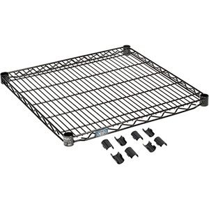 lot 60699 image: Nexel Additional Wire Shelf for Wire Shelving Units, Black Epoxy Finish (24W x 24L)