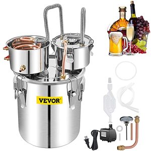 lot 60857 image: Vevor Alcohol Distiller Home Brewing Kit, Stainless Steel  (30L)