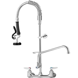 lot 60904 image: Vevor Commercial Faucet with Pre-Rinse Sprayer (25 H)