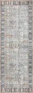 lot 60921 image: Loloi II Wynter Traditional Runner, Grey Charcoal  (2-6 x 7-6)