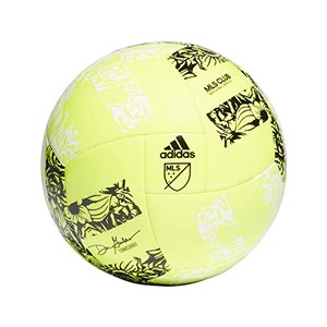 lot 61366 image: Adidas Unisex-Adult MLS Training Ball, Solar Yellow and Black