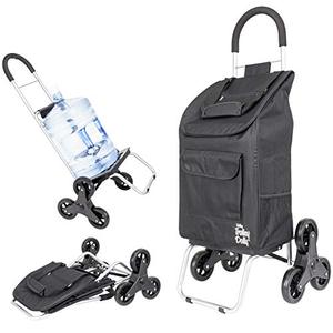 lot 61379 image: Dbest Products Stair Climber Trolley Dolly Folding Grocery Cart, Black   (17.25 x 15.25 x 39.5)