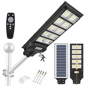 lot 61800 image: Waterproof Dusk to Dawn Solar Light Lamp with Remote Control