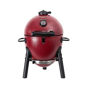 lot 61802 image: Char-Griller AKORN Jr. Portable Kamado Charcoal Grill, Red