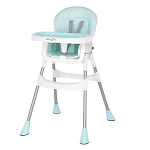 lot 62261 image: Dream On Me Portable 2-in-1 Tabletalk Convertible Compact High Chair, Aqua