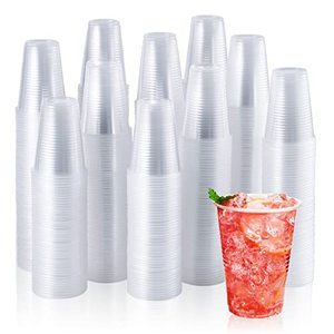 lot 62273 image: Disposable Plastic Cold Drinking Cups, Clear  (9oz)  (2000ct)