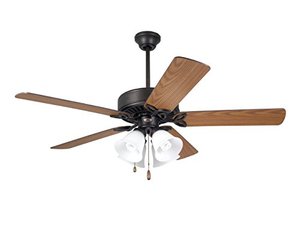lot 62664 image: Emerson Pro Series II Indoor Ceiling Fan With Light, Oil Rubbed Bronze  (50)