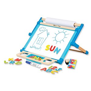 lot 62667 image: Melissa & Doug Deluxe Double Sided Tabletop Easel  (42pcs)  (17.5 H x 20.75 W x 2.75 L)
