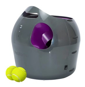 lot 62269 image: PetSafe Automatic Ball Launcher, Purple and Grey  (Retails $170)