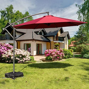 lot 4700 image: Retail $154.99 SUNNIMAX Patio Umbrella,10 FT Patio Offset Umbrella&nbsp