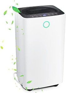 lot 4713 image: Retail $169.99. Dehumidifiers for Home, 30 Pints Dehumidifier wDrain Hose, 12 Timer