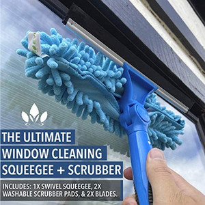 lot 4730 image: Eversprout EVERSPROUT Swivel Squeegee with Extension Pole