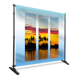 lot 4742 image: Retail $68.40 Step and Repeat Backdrop Banner Stand