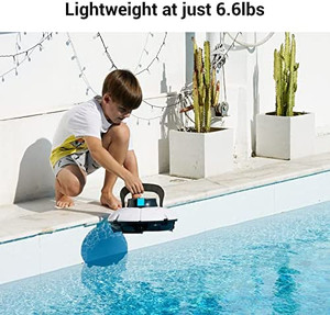 lot 4745 image: Retail $159.99 AIPER Cordless Robotic Pool Cleaner, Ideal for Above Ground Pools