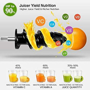 lot 4752 image: Retail $119.99 Aobosi Slow Masticating Juicer Machine, Cold Press juicer Extractor, Quiet Motor