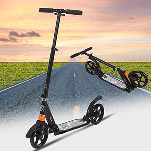 lot 4762 image: Retail $95.99 KidsAdult Scooter with 3 Seconds Easy-Folding System, 220lb Folding Adjustable