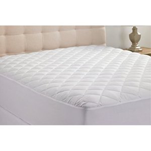 lot 4763 image: Hanna Kay Hypoallergenic Quilted Stretch-to-Fit Mattress Pad, 10 Year Warranty-Clyne Collection (Queen)