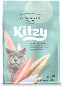 lot 5707 image: Amazon Brand - Kitzy Dry Cat Food, No Added Grains (TurkeyWhitefish & Pea Recipe)
