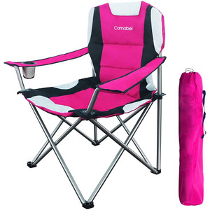 lot 5715 image: Camabel Camping Chair, Pink and Black