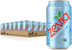 lot 5769 image: Zevia Zero Calorie Soda, Caffeine Free Cola, 12 Ounce Cans (Pack of 24)
