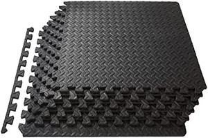 lot 5776 image: ProsourceFit Puzzle Exercise Mat ���, EVA Foam Interlocking Tiles Protective Flooring for Gym Equipment and Cushion for Workouts