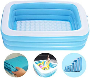 lot 5797 image: 12.0 inches (305 cm) Pool, For Home, Large Vinyl Pool, Square, Oval Pool, For Kids, Baby Pool, Water Play, For 2 - 3 People, Leisure Pool,