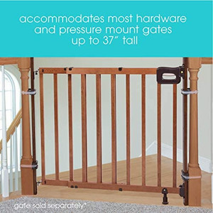 lot 6706 image: Summer Banister to Banister Gate Mounting Kit - Fits Round or Square Banisters, Accommodates Most Hardware & Pressure Mount Baby Gates up to 37�� Tall, Gate Sold Separately