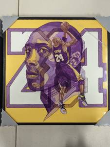lot 109 image: Kobe Bryant 24 Wall Clock and Picture