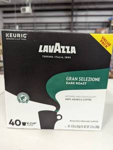 lot 145 image: Lavazza Gran Selezione Keriug K-cup Dark Roast 40ct Coffee Pods