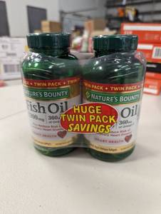 lot 213 image: Natures Bounty Fish Oil Softgels, 1200Mg, 180 Ct, 2 Pack
