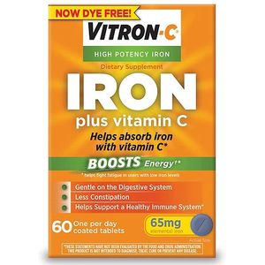 lot 245 image: Vitron-C Iron Vegan Supplement - 60ct