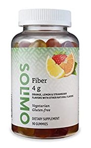 lot 248 image: Amazon Brand - Solimo Fiber 4g - Digestive Health, Supports Regularity - 90 Gummies (2 Gummies per Serving) (B07GPGQJR4)