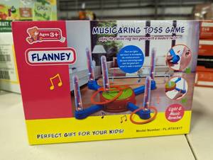 lot 294 image: Flannel Musical Ring Toss Game