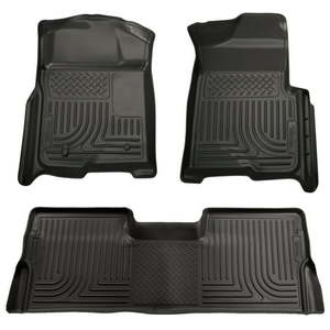 lot 638 image: Husky Liners Weatherbeater Series Front & 2nd Seat Floor Liners (Footwell Coverage) 98331 Black