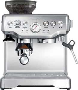 lot 1055 image: Breville - the Barista Express Espresso Machine with 15 bars of pressure, Milk Frother and intergrated grinder - Stainless Steel - Retail $749.95