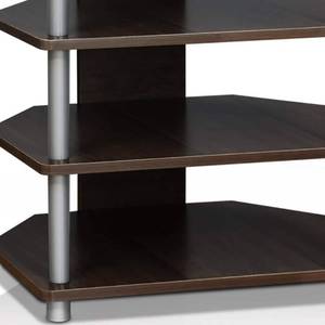 lot 1060 image: Furinno Turn-N-Tube 3-Tier Petite TV Stand Multiple Finishes