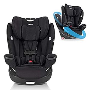 lot 1169 image: Evenflo Gold Revolve360 Rotational All-in-1 Convertible Car Seat Swivel Car Seat Rotating Car Seat for All Ages Swivel Baby Car Seat Mode Changing 4120Lb Car Seat and Booster Car Seat, Onyx (B08SCPHL1Q) - Retail $399.99