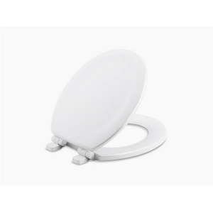 lot 3536 image: Kohler K-20467-0 Stonewood Quiet-Close Round-Front Toilet Seat - White