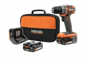 lot 647 image: RIDGID 18V Brushless Cordless Sub-Compact 12-inch DrillDriver Kit