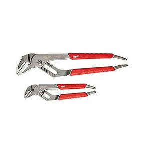 lot 3600 image: Milwaukee Electric Tool 48-22-6330 2Piece Straight Jaw Pliers Set