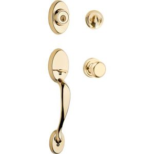 lot 2542 image: Kwikset Chelsea Sgl Cyl Handleset with Juno Knob In LPB