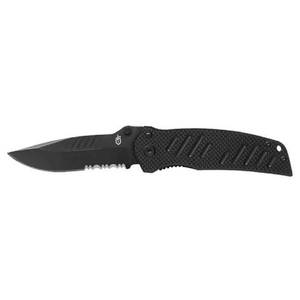 lot 3599 image: Gerber Swagger 3.25 in. Drop Point Partially Serrated Tactical Folding Knife